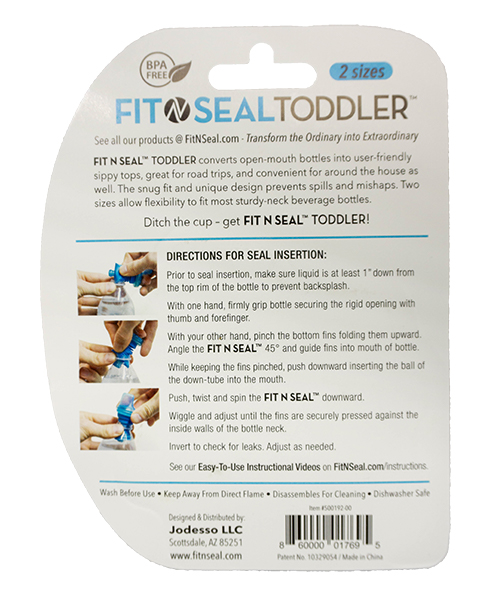 Toddler Water Bottle - Fit 'N Seal Toddler - Fit 'N Seal™ - Toddler Bottles